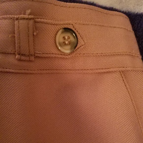 Vintage Style High Waisted Tan Skirt - Picture 3 of 6